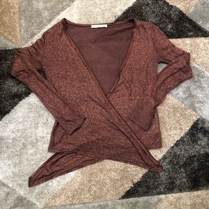 Hero & Leander pink shimmer cardigan